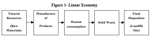 Figure 1- Linear Economy, fernando alcoforado, global education magazine